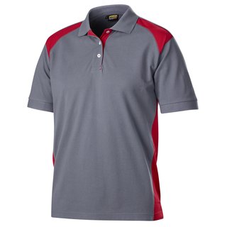 Blaklader Polo Shirt Grau/Rot 2XL