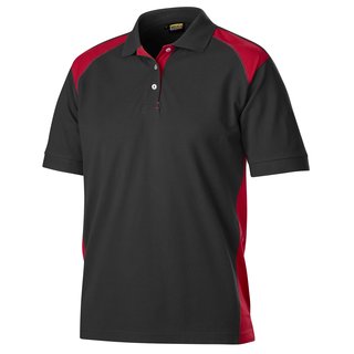 Polo Shirt Schwarz/Rot S