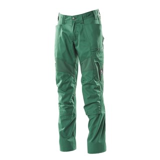MASCOT Hose mit Knietaschen, Stretch-Einstze grn 82C46