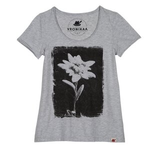 Vronikaa T-Shirt Damen Edelwei grau-melange XS